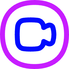 Webcam Video Circle Icon from Flex Neon Set