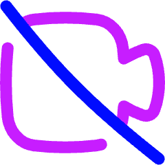 Webcam Video Off Icon from Flex Neon Set