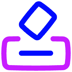 Politics Vote 2 Icon from Flex Neon Set