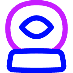 Fortune Telling Sphere Icon from Flex Neon Set