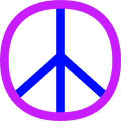 Peace Symbol Icon from Flex Neon Set