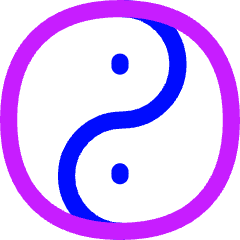 Yin Yang Symbol Icon from Flex Neon Set