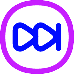 Button Fast Forward Circle 2 Icon from Flex Neon Set