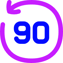 Button Go Backward 90 Icon from Flex Neon Set