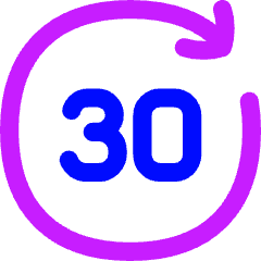 Button Go Forward 30 Icon from Flex Neon Set