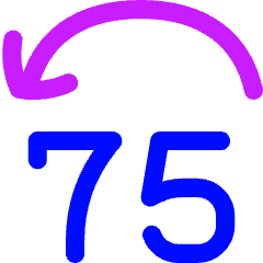 Button Jump Backward 75 Icon from Flex Neon Set