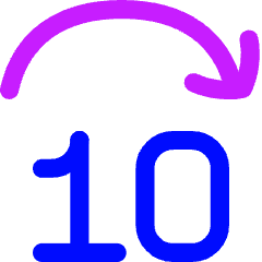 Button Jump Forward 10 Icon from Flex Neon Set