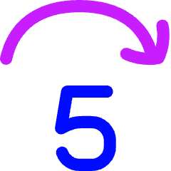 Button Jump Forward 5 Icon from Flex Neon Set