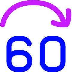 Button Jump Forward 60 Icon from Flex Neon Set