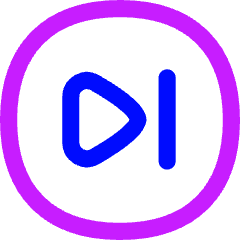 Button Next Circle Icon from Flex Neon Set