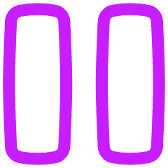 Button Pause 2 Icon from Flex Neon Set