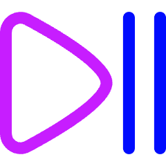Button Play Pause Icon from Flex Neon Set