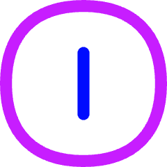 Button Power 2 Icon from Flex Neon Set