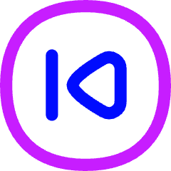 Button Previous Circle Icon from Flex Neon Set