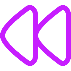 Button Rewind 1 Icon from Flex Neon Set