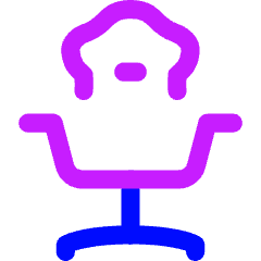 Chair 1 Icon from Flex Neon Set