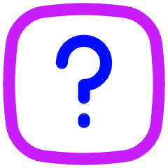 Dice Question Icon from Flex Neon Set