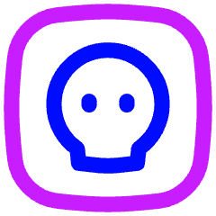 Dice Skull Icon from Flex Neon Set
