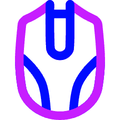 Gaming Mouse Icon from Flex Neon Set