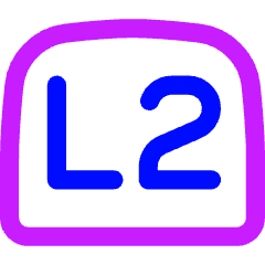 Left Button Two Icon from Flex Neon Set