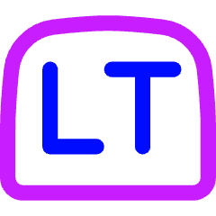 Left Trigger Icon from Flex Neon Set