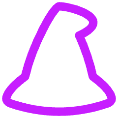 Magic Hat Icon from Flex Neon Set