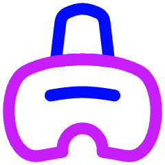 Vr Headset 2 Icon from Flex Neon Set