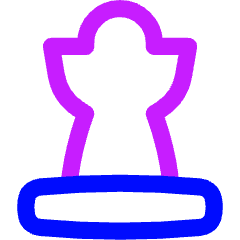 Chess Queen 1 Icon from Flex Neon Set