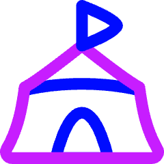 Circus Tent Icon from Flex Neon Set