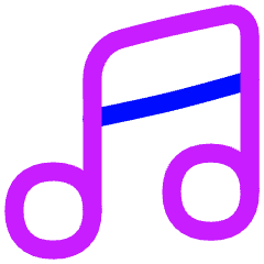 Music Note 2 Icon from Flex Neon Set