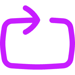 Loop Media Icon from Flex Neon Set