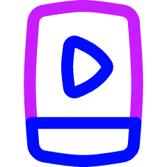 Play List 3 Icon from Flex Neon Set