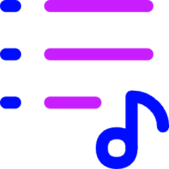 Play List 7 Icon from Flex Neon Set