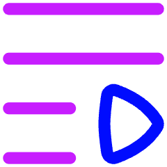 Playlist Icon from Flex Neon Set