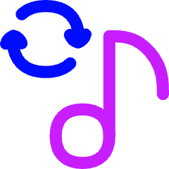 Repeat Playlist Icon from Flex Neon Set