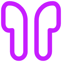 Earpods Icon from Flex Neon Set