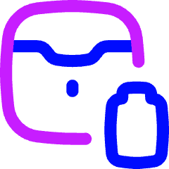 Earpods Case Battery Icon from Flex Neon Set