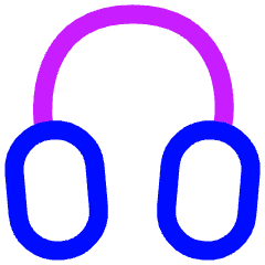 Headphones Icon from Flex Neon Set
