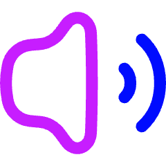 Volume Level High Icon from Flex Neon Set