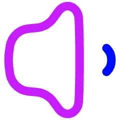 Volume Level Low Icon from Flex Neon Set