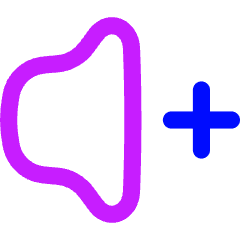 Volume Up Icon from Flex Neon Set