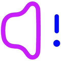 Volume Warning Icon from Flex Neon Set