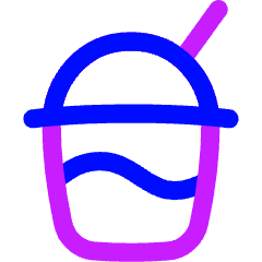 Milkshake Icon from Flex Neon Set