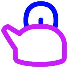 Teapot Icon from Flex Neon Set