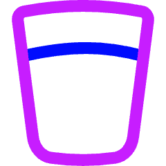 Water Glass Icon from Flex Neon Set