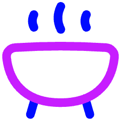 Barbeque Pot Icon from Flex Neon Set