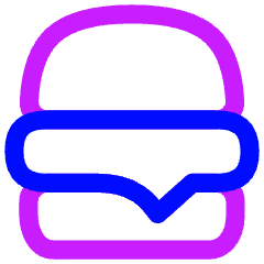 Burger Icon from Flex Neon Set