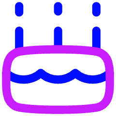 Cake Icon from Flex Neon Set