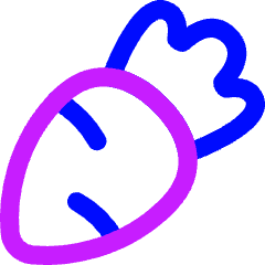 Carrot Icon from Flex Neon Set