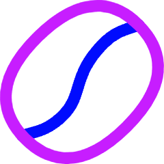 Coffee Bean Icon from Flex Neon Set